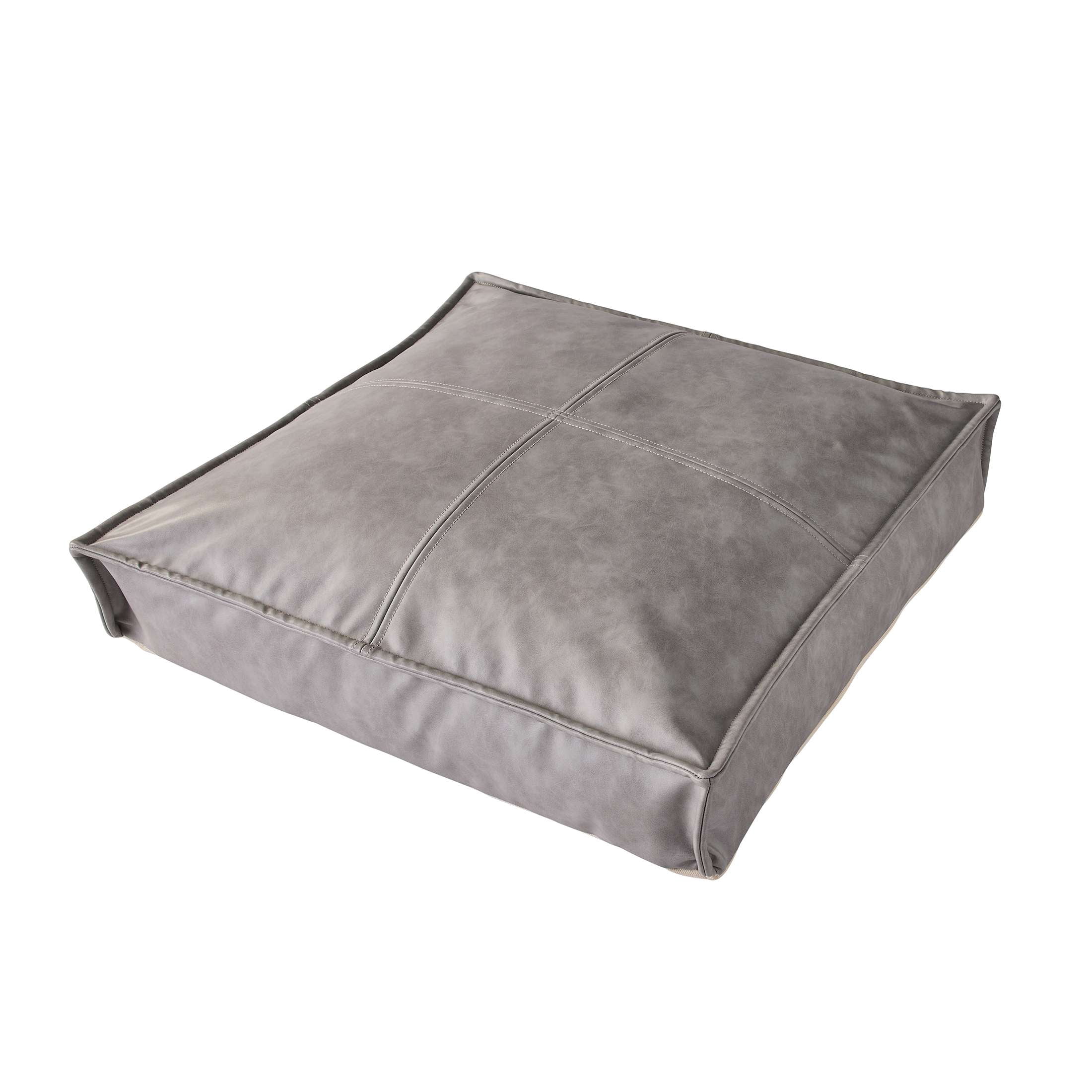 Better Homes & Gardens Grey Faux Leather Unstuffed Floor Cushion