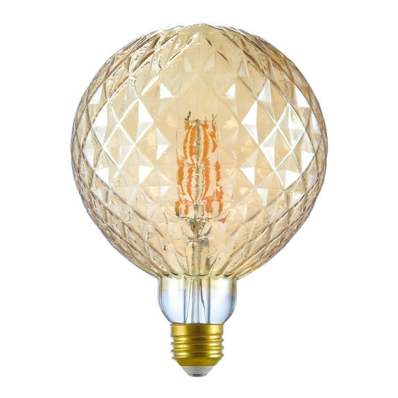 BHG LED Bulb, 4.5-Watt (60W Equivalent) G40 Vintage Style, E26 Base, Ultra Warm White, 1-Pack