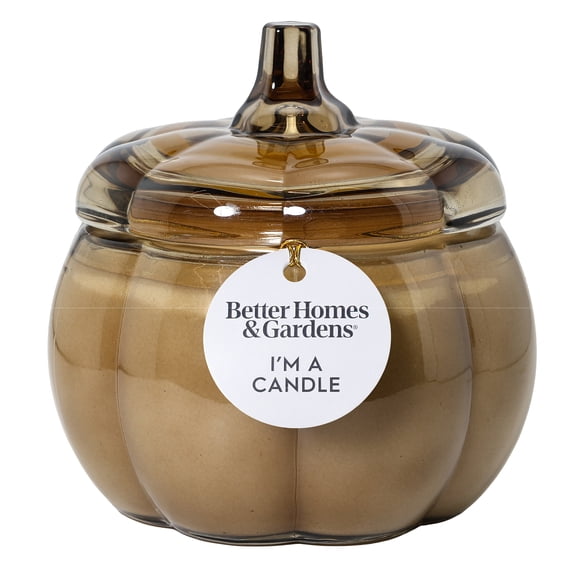 Better Homes & Gardens Pumpkin Snickerdoodle Swirl Scented 3-Wick 30 oz Pumpkin Jar Candle