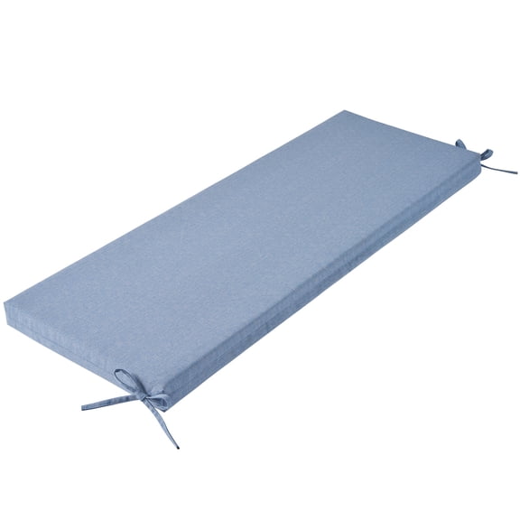 Better Homes & Gardens 48" x 18" Premium Outdoor Bench Seat Cushion, 1-Piece, Light Blue