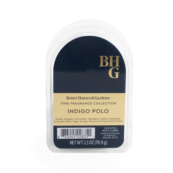 BHG Luxury Fragrance, Indigo Polo Scented Wax Melts, 2.5oz