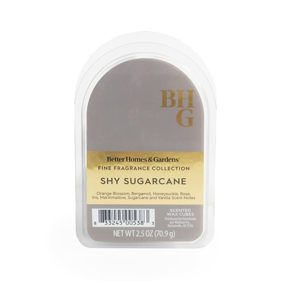 BHG Luxury Fragrance, Shy Sugarcane Scented Wax Melts, 2.5oz
