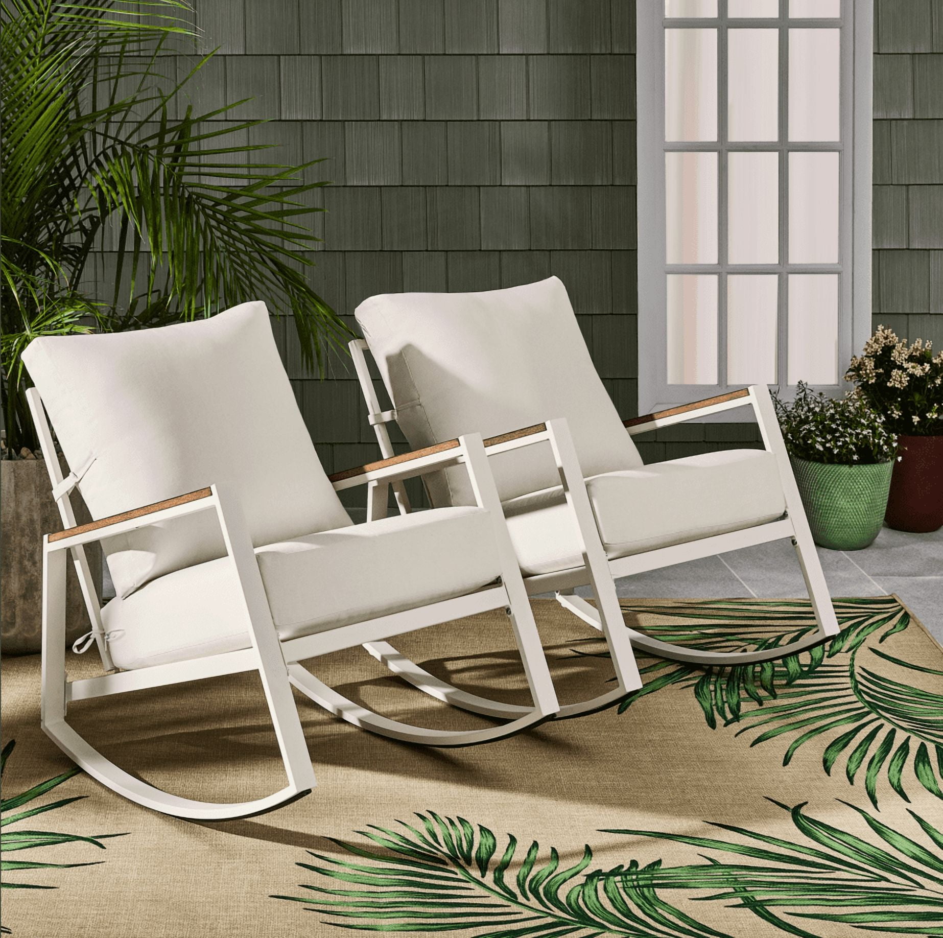 Better Homes & Gardens Marlow Outdoor 2pk Patio Rocking Chairs