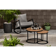 thumbnail interactive-video image 1 of Better Homes & Gardens Marlow Outdoor 2pk Patio Nesting Tables, Black, 1 of 11