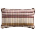 thumbnail image 1 of Better Homes & Gardens 14 x 24 Menswear Plaid Lumbar Decorative Pillow with Dark Piping Trim, 1 of 5