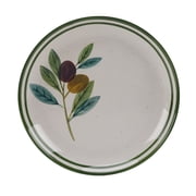 Better Homes & Gardens Olive Beige 8.75 in Round Reusable Dishwasher-Safe Salad Plate