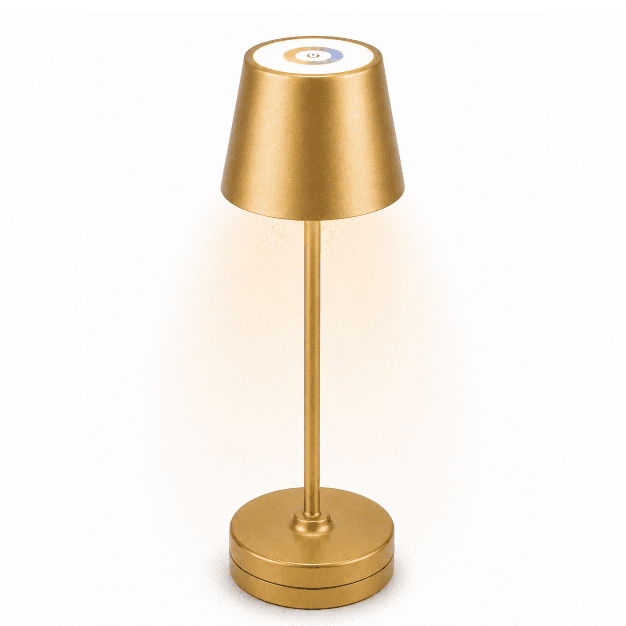 Better Homes & Gardens 14" Gold Rechargeable Color-Changing Table Lamp for Indoor/Outdoor Use, Indoor Only Charging Base