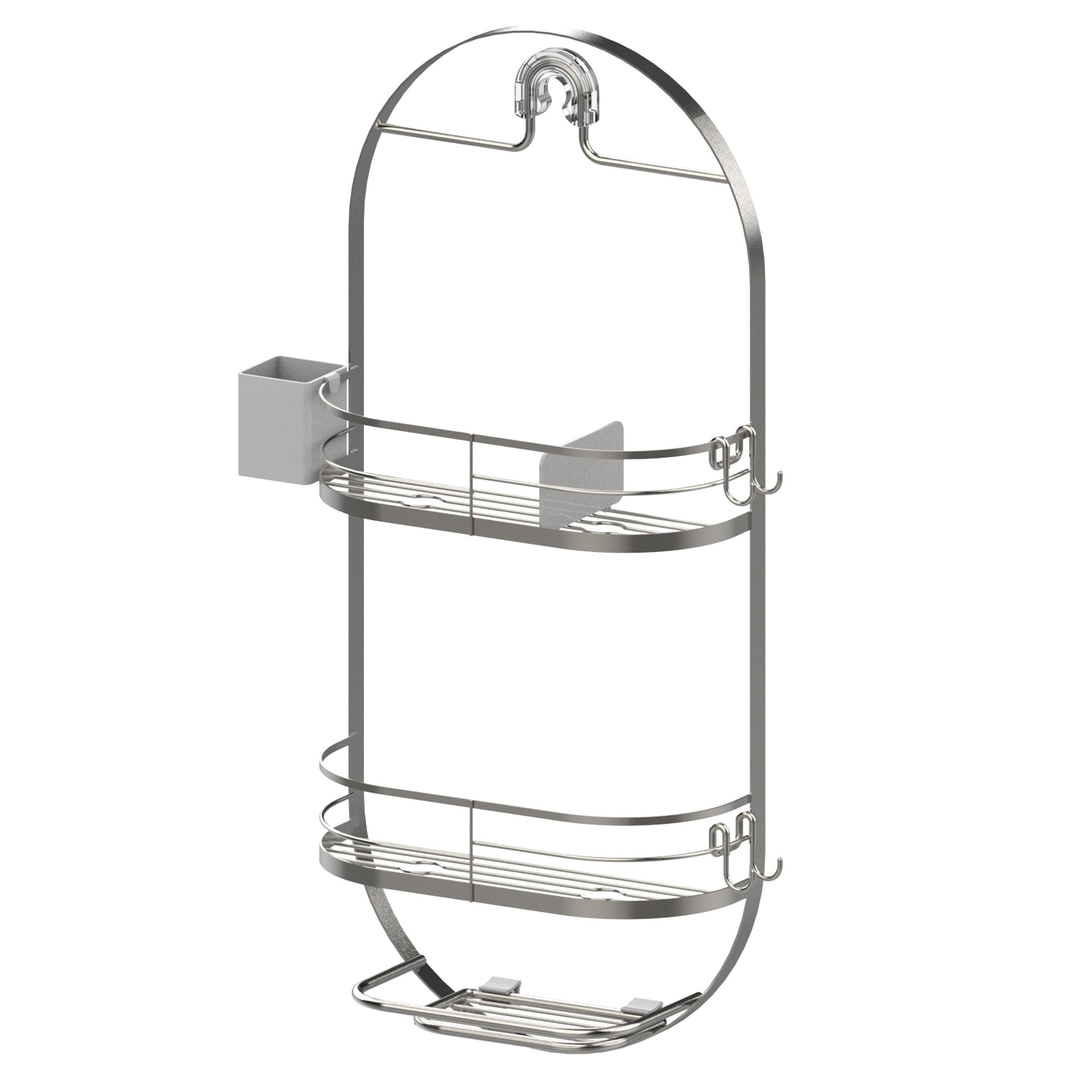 Better Homes Gardens Satin Nickel 2Shelf Oval Hanging Sho