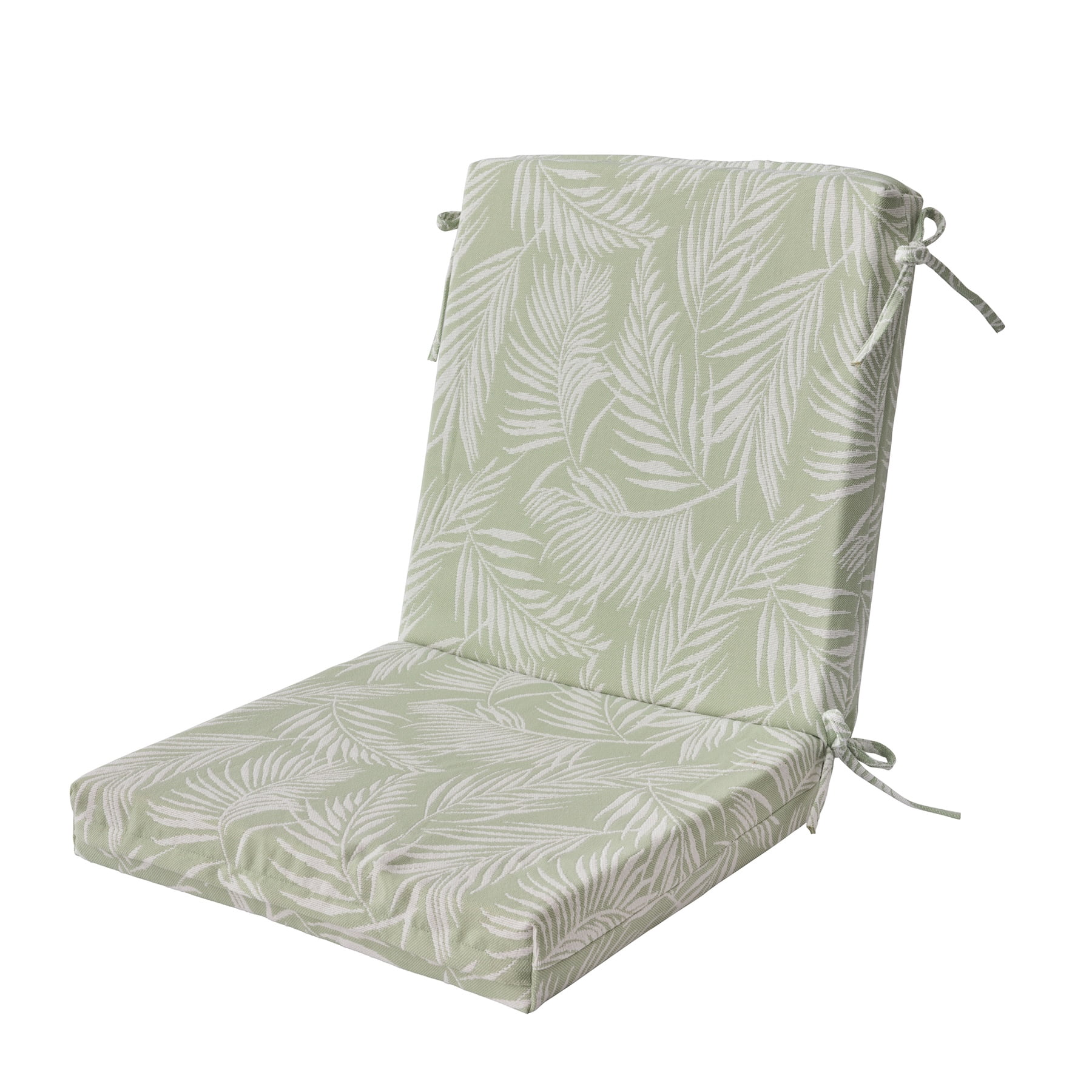 Better Homes & Gardens 44" x 20" Outdoor Chair Seat Cushion, 1-Piece, Palm Green