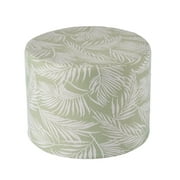 Better Homes & Gardens Outdoor Round Pouf Ottoman, 20 in, 1-Piece, Palm Green