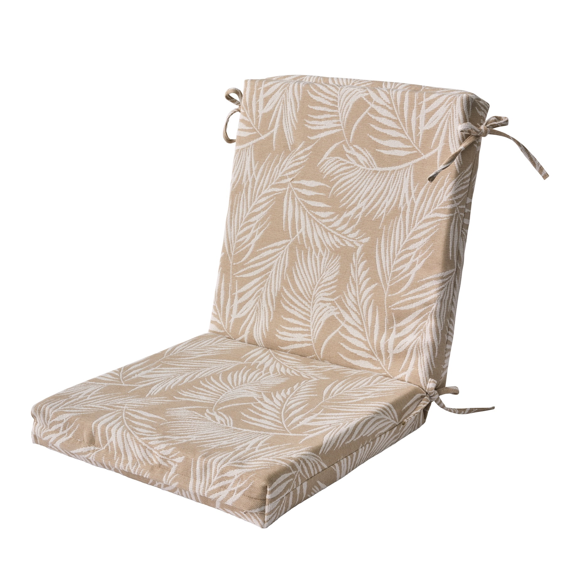 Better Homes & Gardens 44 in x 20 in Outdoor Chair Seat Cushion, 1-Piece, Palm Tan