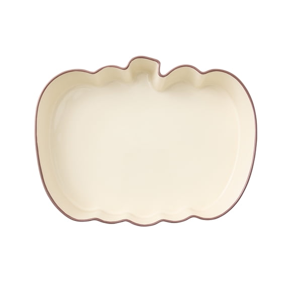 Better Homes & Gardens Figural Pumpkin Stoneware Baking Dish, 10" x 13"
