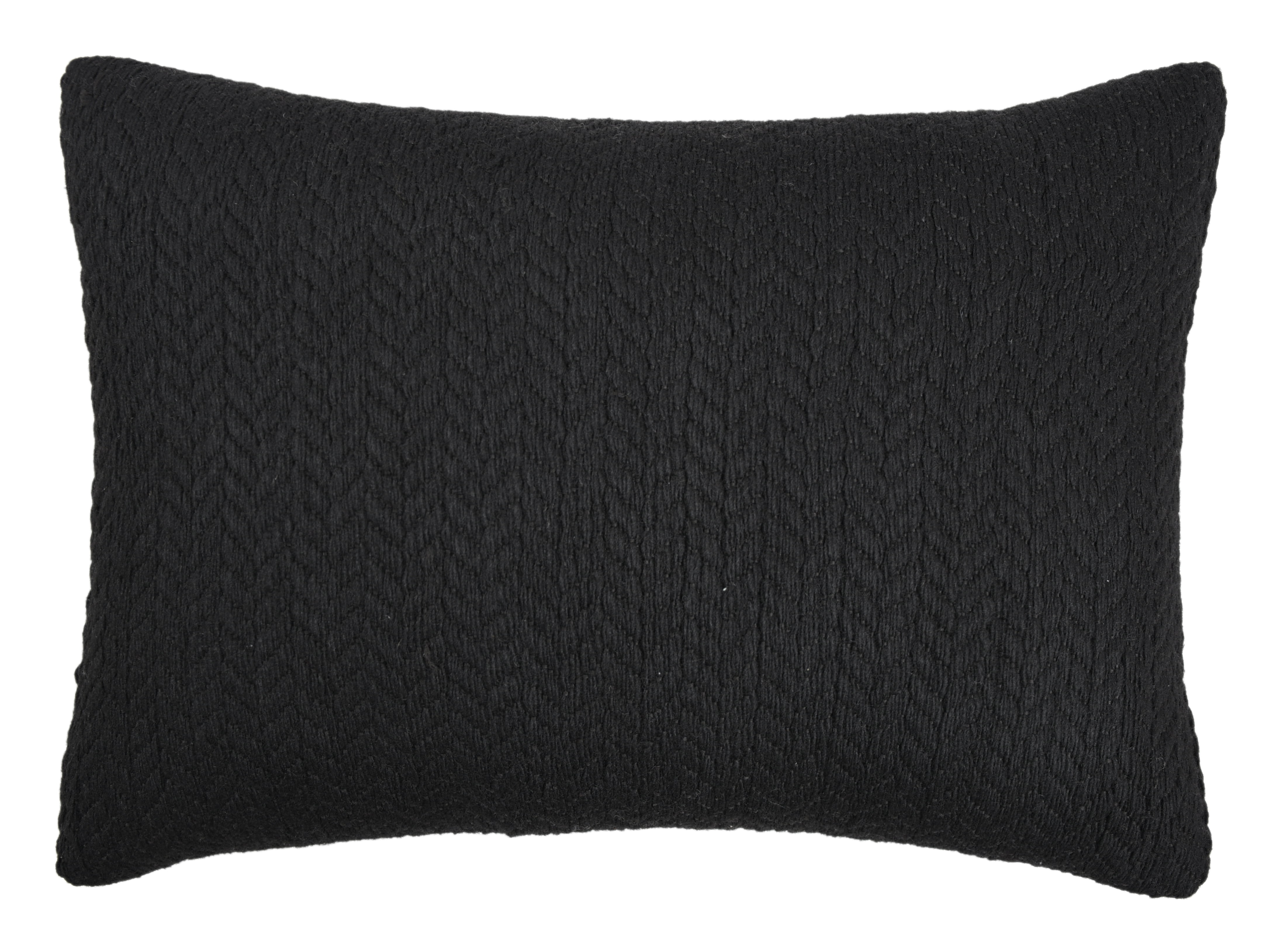 Better Homes & Gardens 18" x 13" Stylish Raffia Black Decorative Pillow for All-Season Use