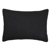 Better Homes & Gardens 18 x 13 Stylish Raffia Black Decorative Pillow for All-Season Use