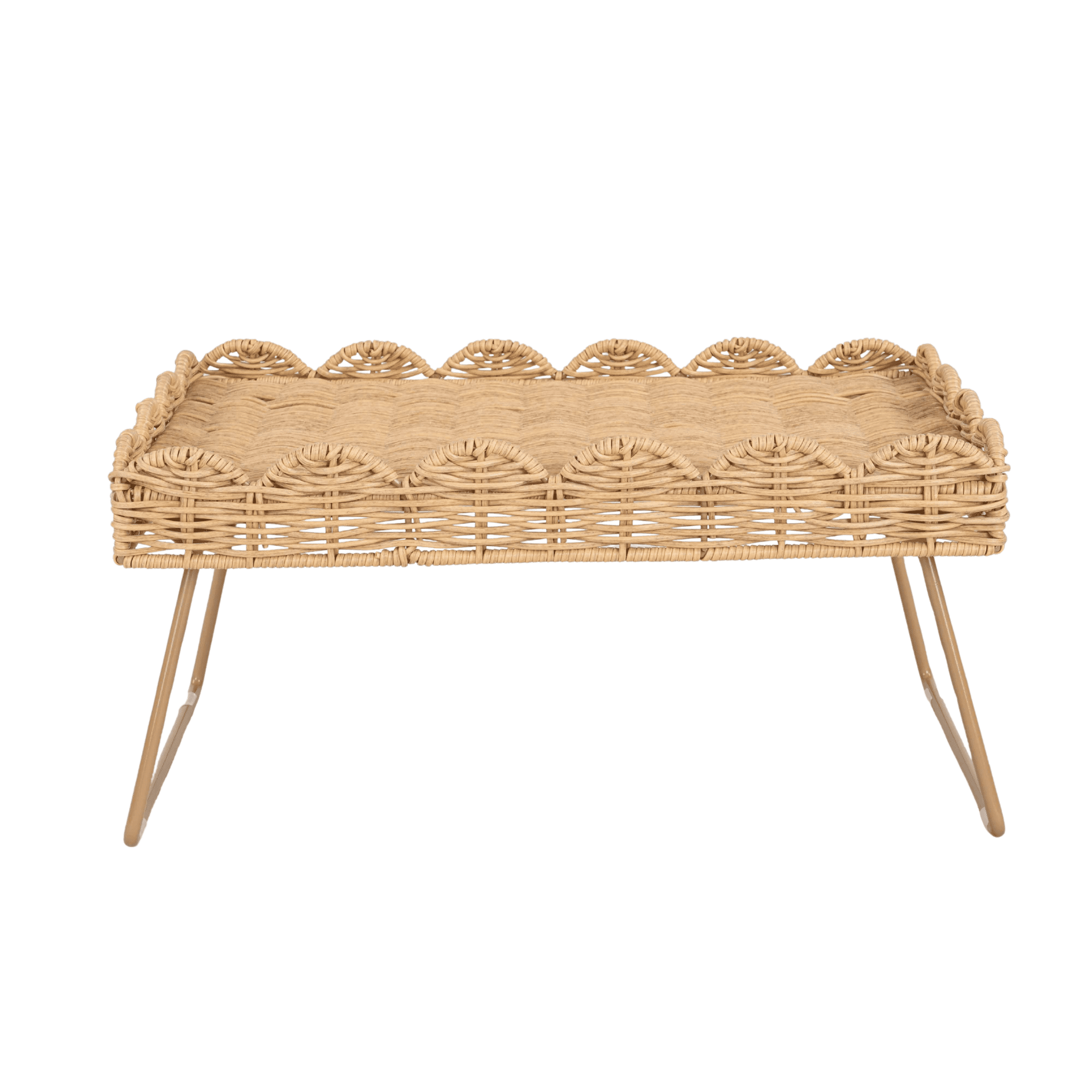 Better Homes & Gardens Woven Tray with Stand, Brown