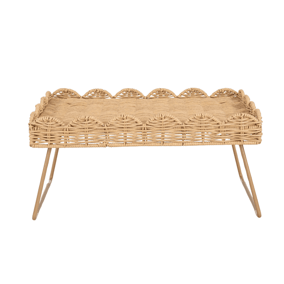 Better Homes & Gardens Rattan Woven Tray with Stand