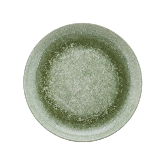 Better Homes and Gardens Bamboo Melamine Salad Plate, Green Reactive, 8.75 inch