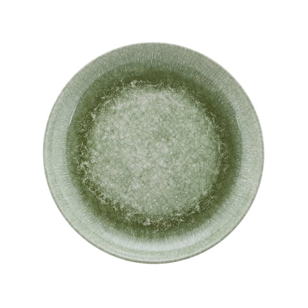 Better Homes & Gardens Reactive Green Reusable Dishwasher-Safe 8.75" Round Bamboo Melamine Plastic Salad Plate