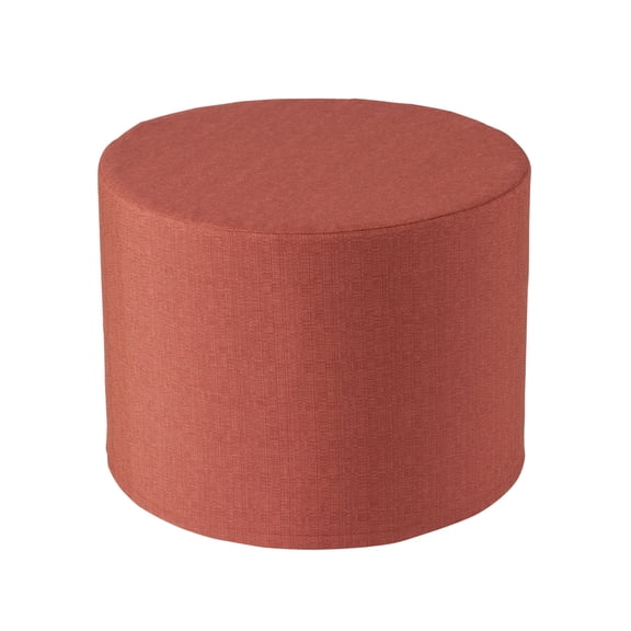 Better Homes & Gardens Round Outdoor Pouf Ottoman, 20 in x 15 in, Terracotta, 1-Piece