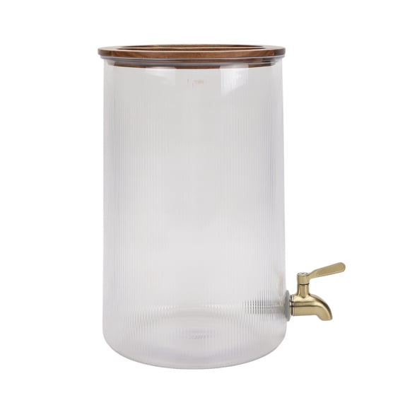 Better Homes & Gardens 2G Acrylic Beverage Dispenser with Acacia Wood Lid