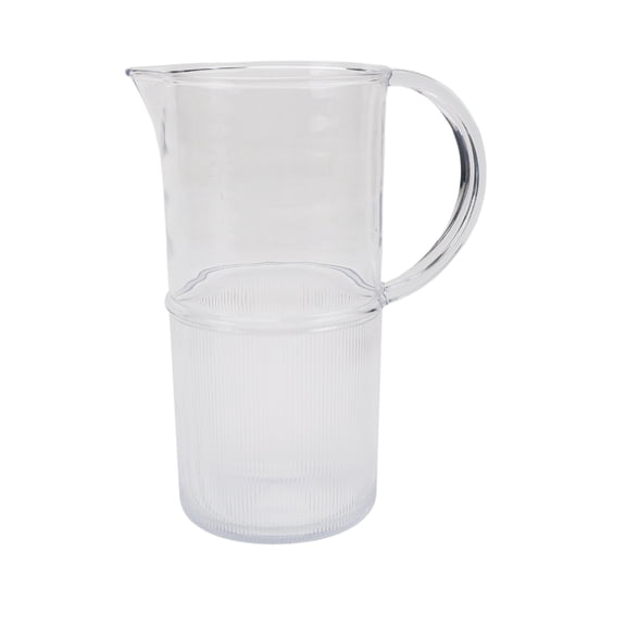 Better Homes and Gardens 1.85-Quart Clear Ribbed Tritan Pitcher with Handle