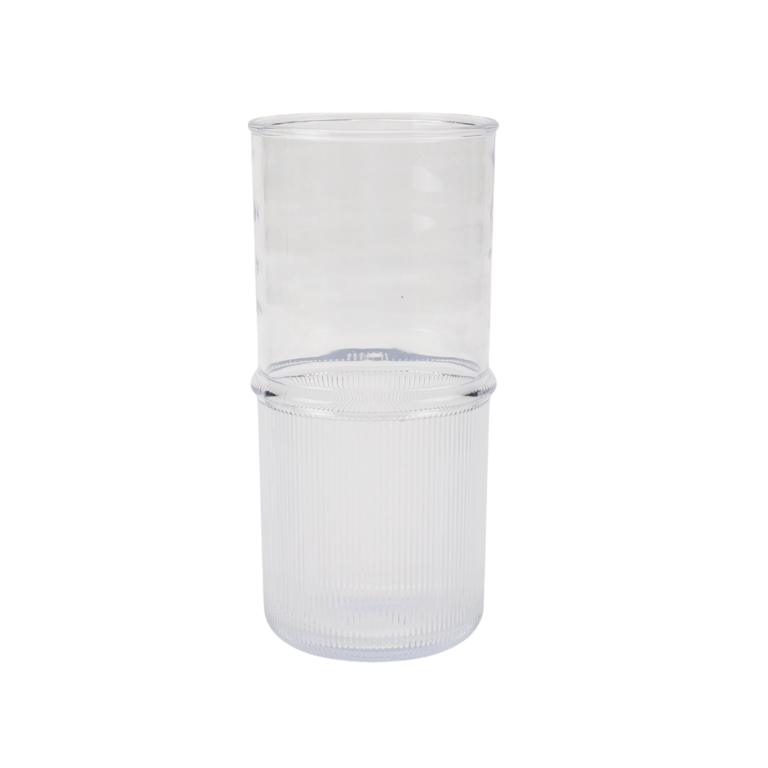 Better Homes & Gardens Tall Clear Ribbed Tritan Tumbler, 21 oz, Dishwasher Safe