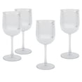 thumbnail image 1 of Better Homes & Gardens 4-Piece Clear Ribbed Tritan Wine Glass Set, 1 of 7