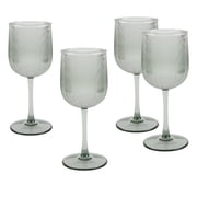 Better Homes & Gardens 4-Piece Green Ribbed Tritan Wine Glass Set