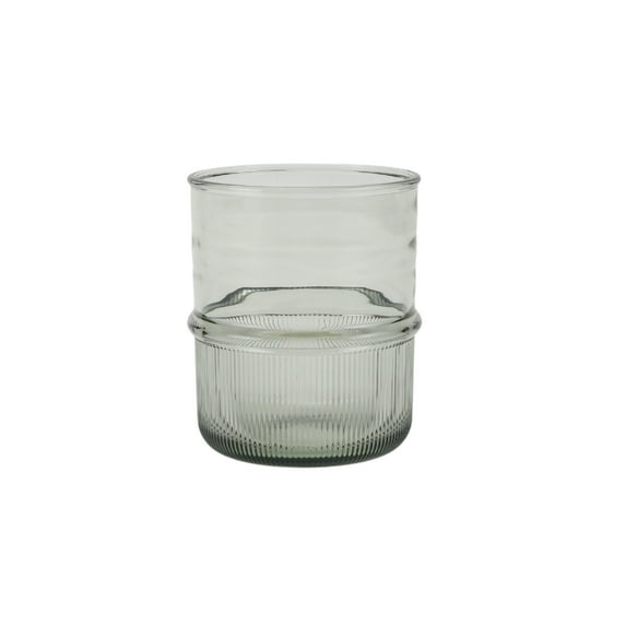 Better Homes and Gardens 14-Ounce Green Tritan Ribbed Short Tumbler