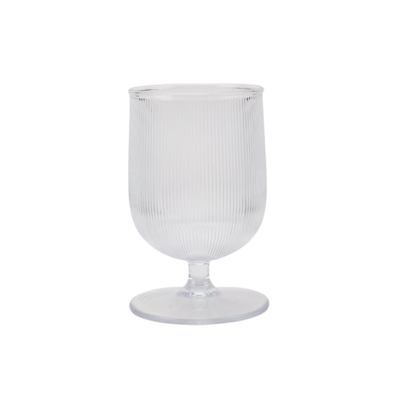Better Homes and Gardens 12-Ounce Clear Tritan Ribbed Goblet