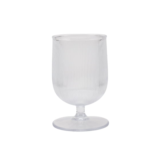 Better Homes and Gardens 12-Ounce Clear Tritan Ribbed Goblet