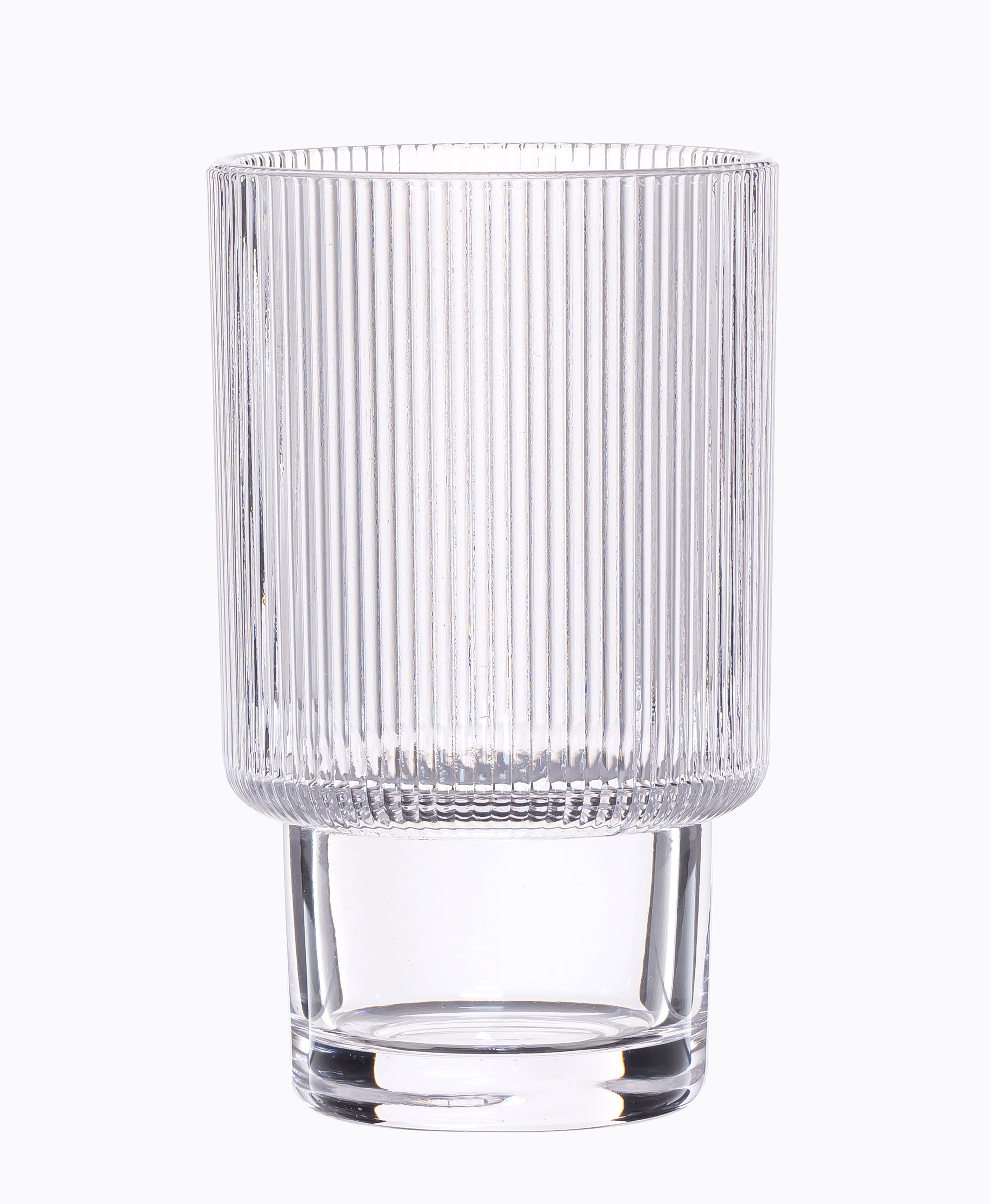 BHG CLEAR RIBBED SIP