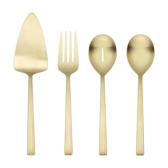 Better Homes & Gardens River Gold 4-Piece Stainless Steel Serving Set