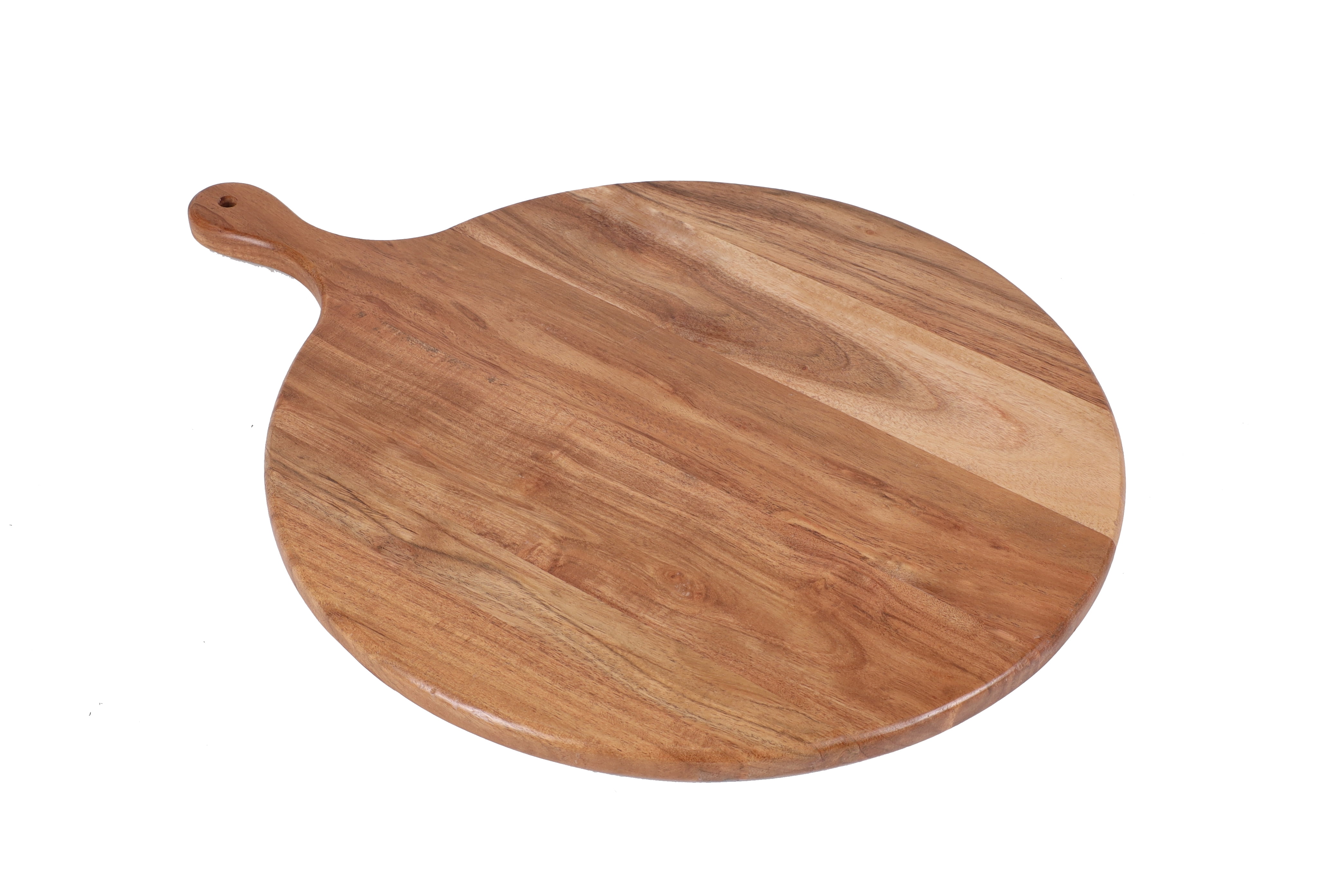 Better Homes & Gardens Round Acacia Wood Serving Board with Handle