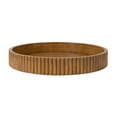 thumbnail image 1 of Better Homes & Gardens Ribbed Wood Decorative Tray, Honey Finish, 16.4", 1 of 7