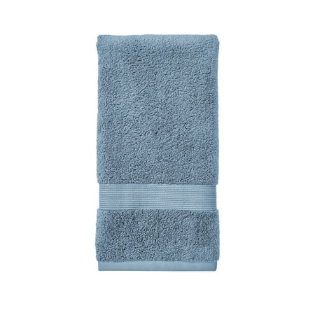 Better Homes & Gardens Signature Soft Solid Hand Towel,Blue Silver