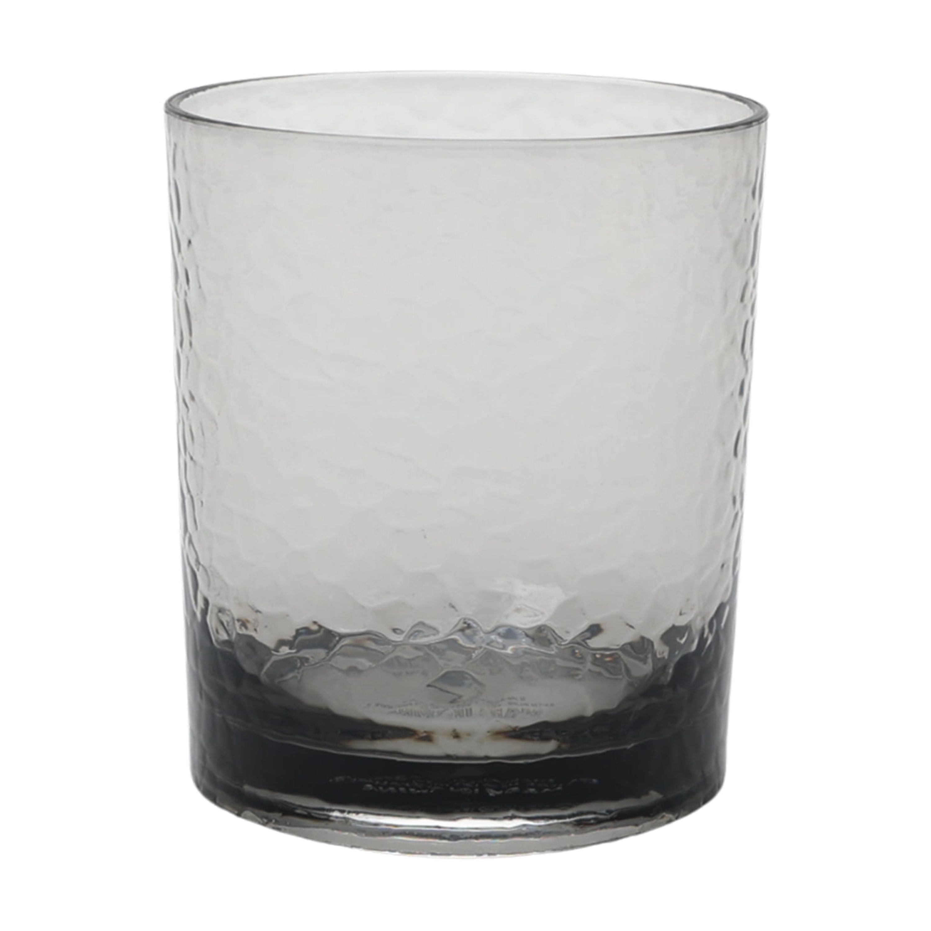 Better Homes & Gardens 14 oz Tritan Short Hammered Tumbler, Smoke