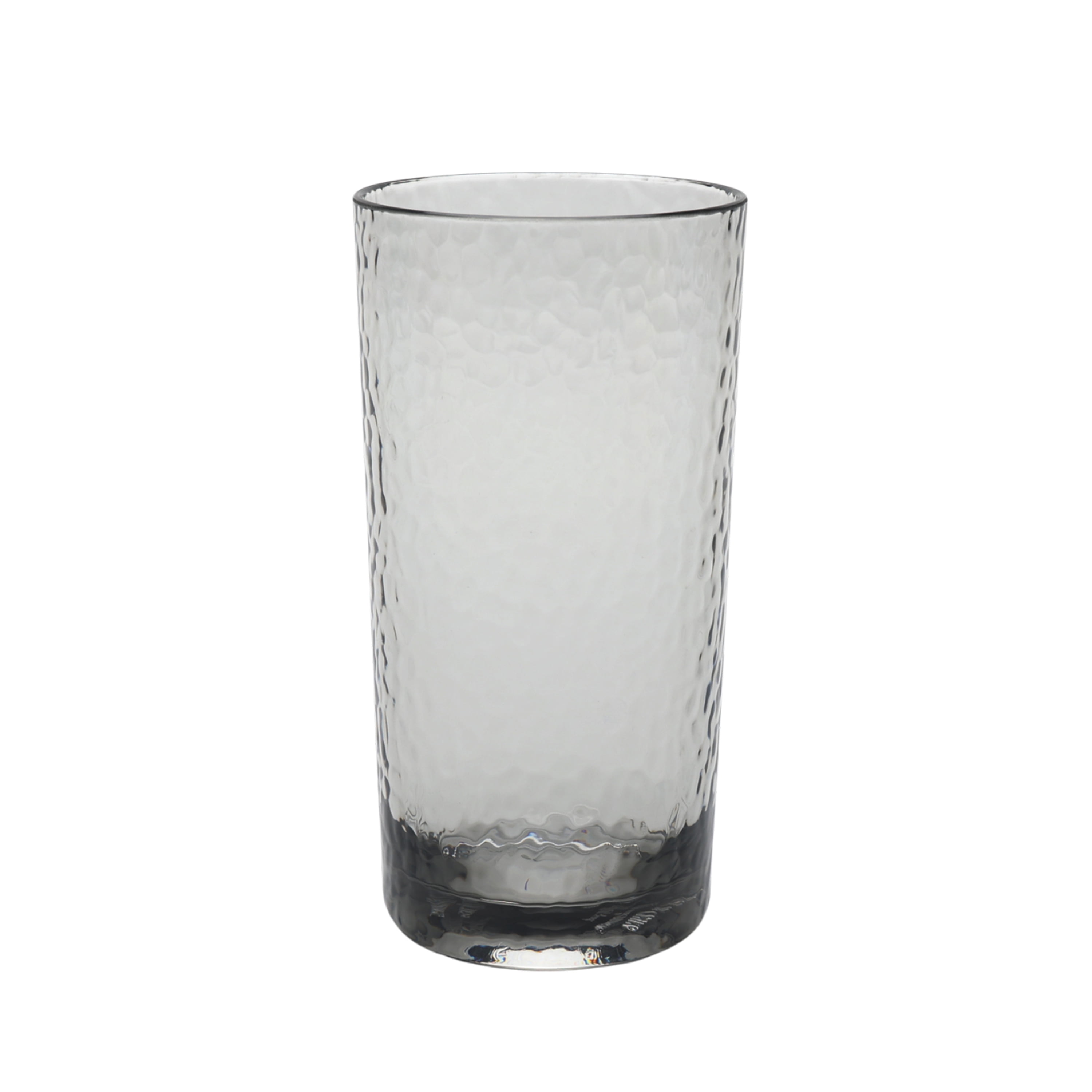 Better Homes & Gardens 16 oz Tritan Tall Hammered Tumbler, Smoke