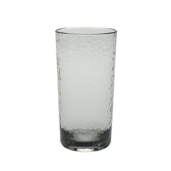 Better Homes & Gardens 16-Ounce Tritan Tall Hammered Tumbler, Smoke