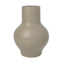 Better Homes & Gardens Soft Curve Gray Ceramic Decorative Vase, 10"