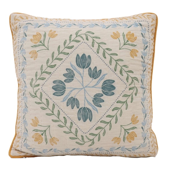 BHG SOLEIL FLORAL THROW PILLOW