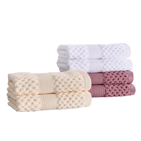 Better Homes & Gardens Signature Soft Popcorn Texture 6 PK Wash Bundle,Violet Gem