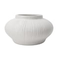 thumbnail image 1 of Better Homes & Gardens Soft Curve White Ribbed Ceramic Decorative Vase, 4", 1 of 8