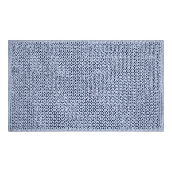 Better Homes & Gardens Signature Soft Looped Bath Mat, Blue Silver, 20" x 34"
