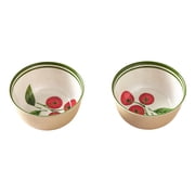 Better Homes & Gardens 14 oz Round Tomato Beige Reusable Dishwasher-Safe Bamboo Melamine Plastic Dip Bowl (2 Count)