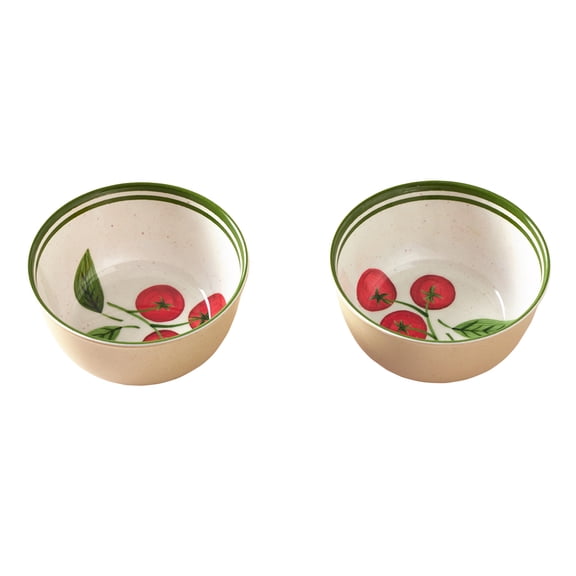 Better Homes & Gardens Bamboo Melamine Tomato Pattern Dip Bowl Set