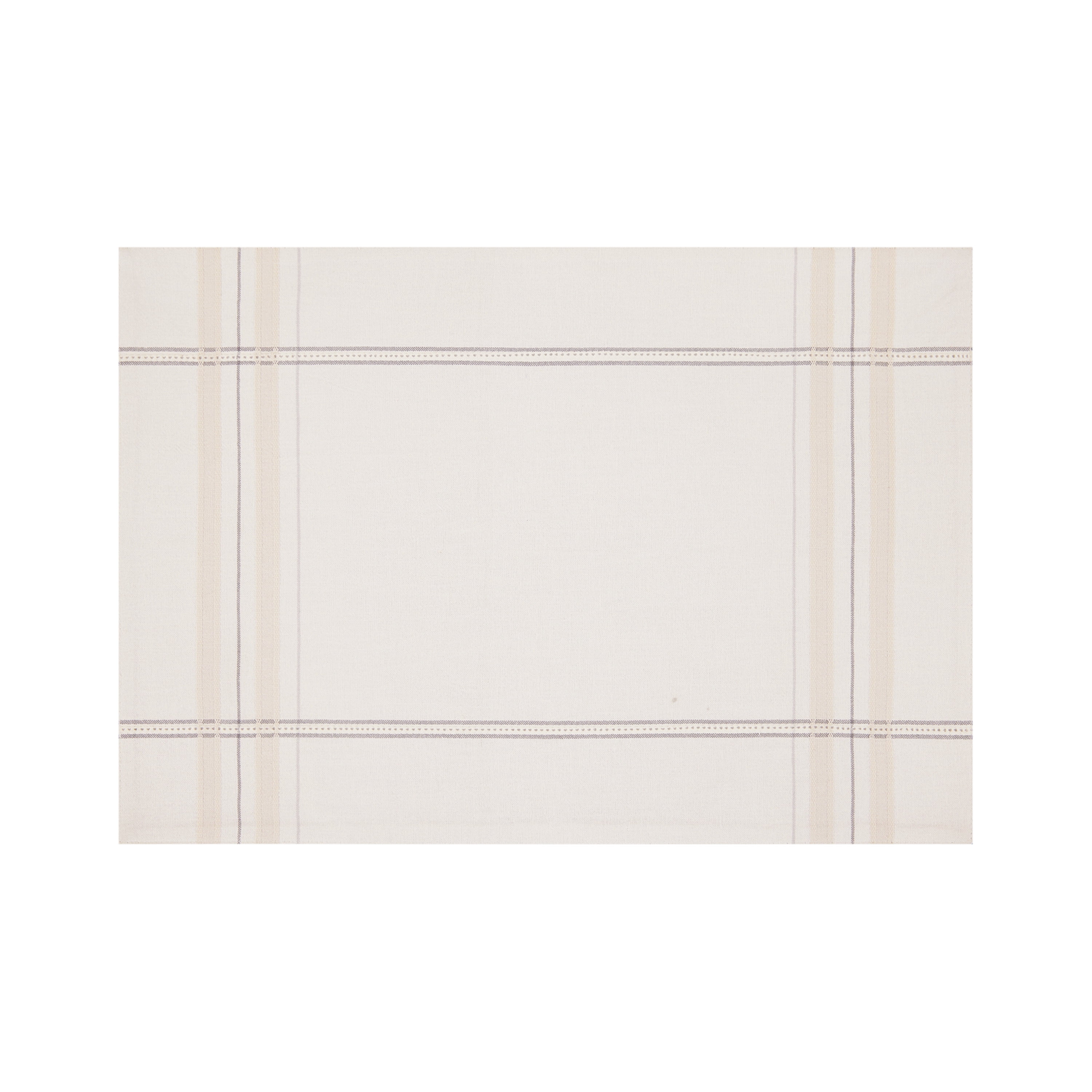 Better Homes & Gardens Tuesday Plaid Table Placemat, Soft Silver, 14 in x 20 in, Cotton