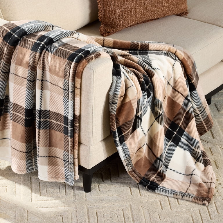 Better Homes & Gardens Printed Velvet Plush Super Soft Throw