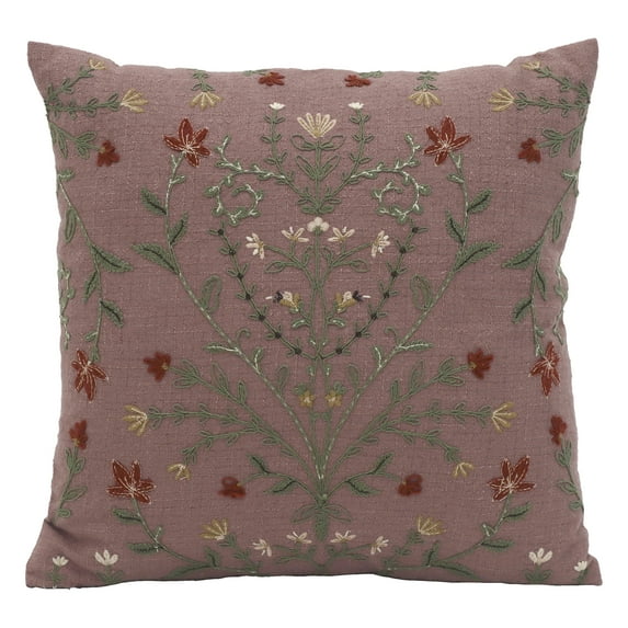 BHG 20"x20" Violet Florence Floral Throw Pillow(1 Count)