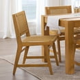 thumbnail image 1 of Better Homes & Gardens Vista Woven Coastal Dining Chairs 2 Pack, Light Honey Finish, 1 of 16